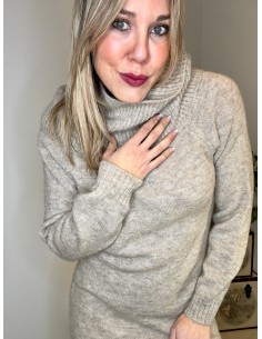 VESTIDO BARDOT CAMEL  2