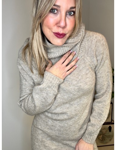 VESTIDO BARDOT CAMEL 