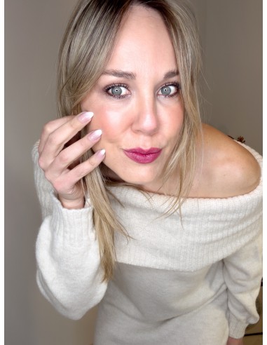 VESTIDO BARDOT BEIGE 