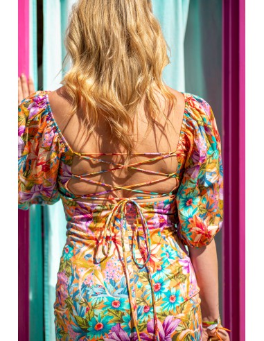 VESTIDO FLOR MANGA ARGGIDO