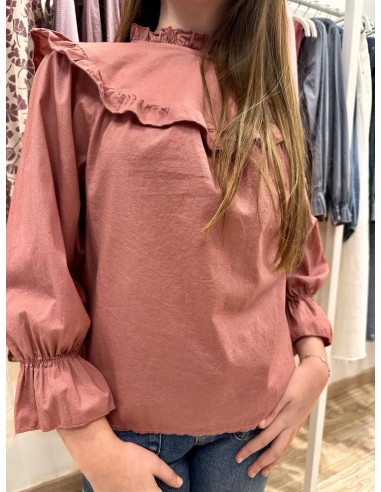 BLUSA ALGODÓN ROSA EMPOLVADO