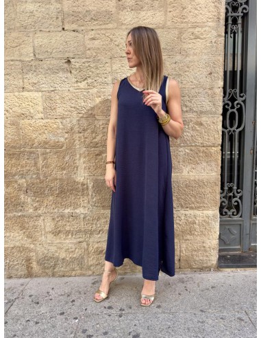 VESTIDO NOELIA AZUL MARINO