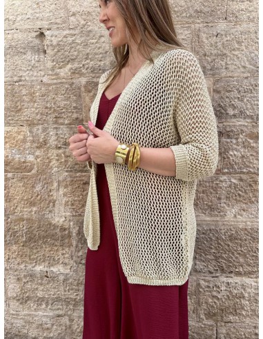 CHAQUETA REJILLA ORO