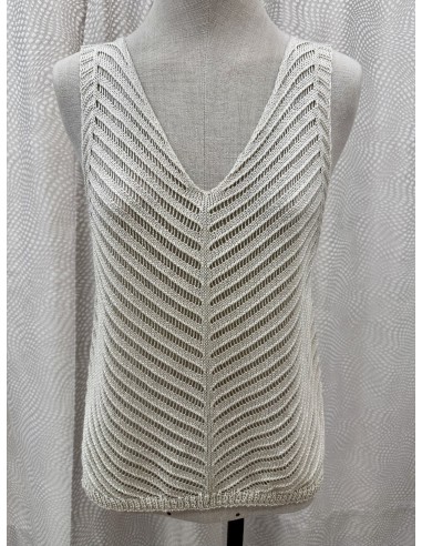 TOP REJILLA BEIGE 