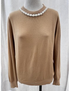 JERSEY CUELLO PERLAS CAMEL 