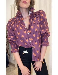 BLUSA BRASIL ESTAMPADO BURDEOS 