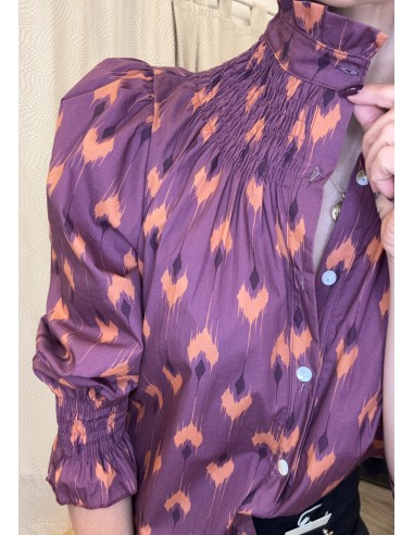 BLUSA BRASIL ESTAMPADO BURDEOS 