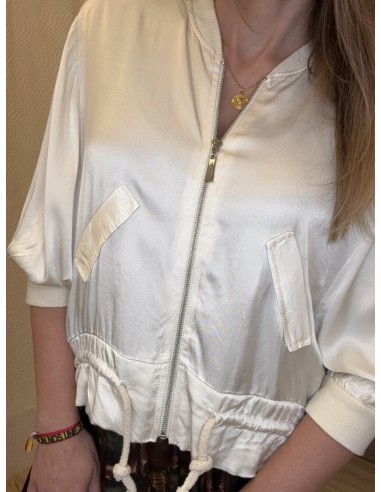 BOMBER SATÉN BEIGE 