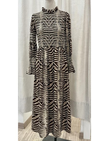 VESTIDO PRINT MARRÓN  VESTIDO PRINT MARRÓN
