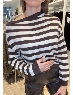 JERSEY RAYAS MARRÓN 2