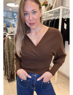 JERSEY PICO MARRÓN 