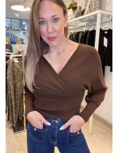 JERSEY PICO MARRÓN 