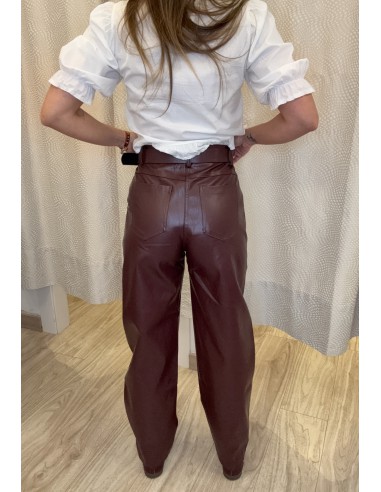 PANTALÓN POLIPIEL BURDEOS 