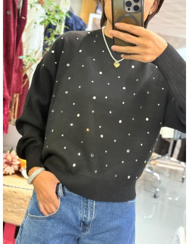 JERSEY STRASS NEGRO 