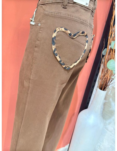 TEJANO CORAZÓN MARRÓN 