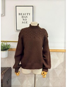 JERSEY BOTONES MARRÓN