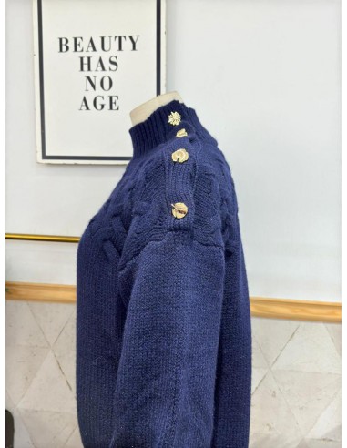 JERSEY BOTONES AZUL MARINO