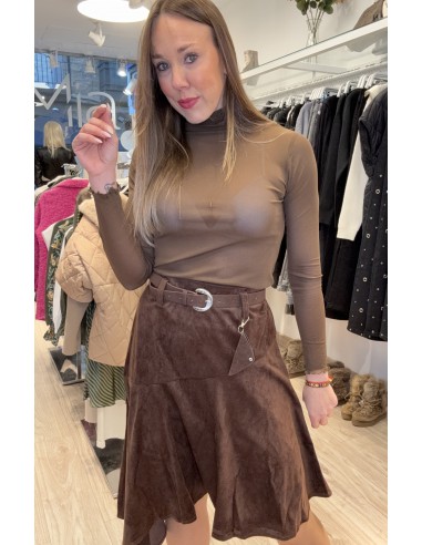 CAMISETA TULL MARRÓN 