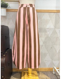 PANTALÓN BARREL RAYAS 