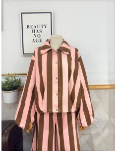 CAZADORA BARREL RAYAS 