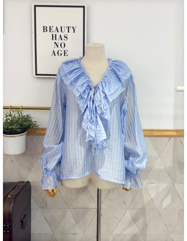 BLUSA MÍA CELESTE 