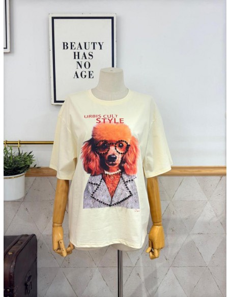 CAMISETA CANICHE OVERSIZE