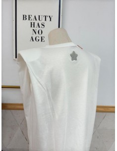 CAMISETA HOMBRERAS BLANCA 