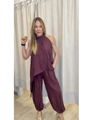 CONJUNTO ÁMBAR BURDEOS 