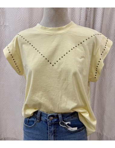 CAMISETA TACHAS AMARILLA 