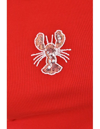 CAMISETA LANGOSTA ROJA 