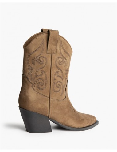 BOTÍN COWBOY ZOE CAMEL 