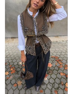 CHALECO LOLA MARRÓN 